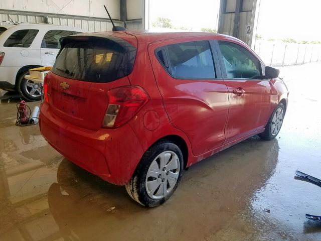 KL8CB6SA6HC756404 - 2017 CHEVROLET SPARK LS RED photo 4