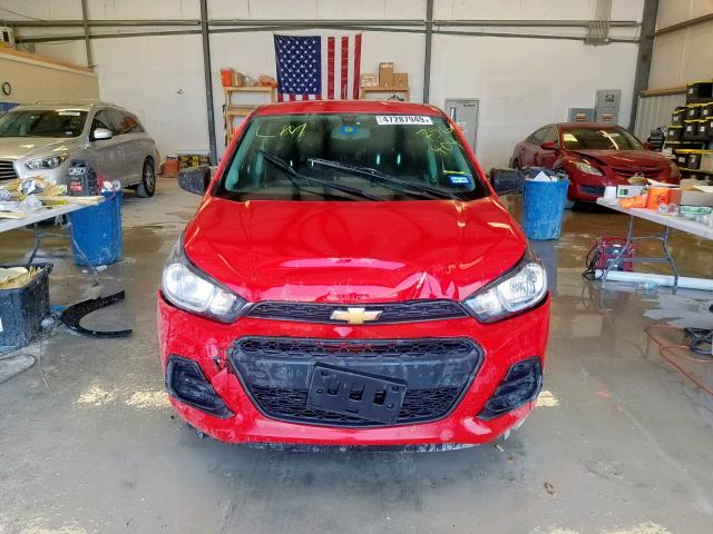 KL8CB6SA6HC756404 - 2017 CHEVROLET SPARK LS RED photo 9