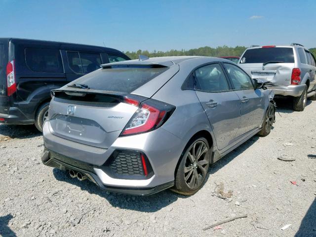 SHHFK7G44JU217512 - 2018 HONDA CIVIC SPOR SILVER photo 4