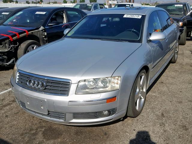 WAUML44E85N012958 - 2005 AUDI A8 L QUATT SILVER photo 2