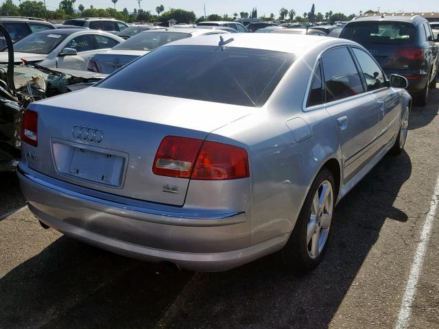 WAUML44E85N012958 - 2005 AUDI A8 L QUATT SILVER photo 4