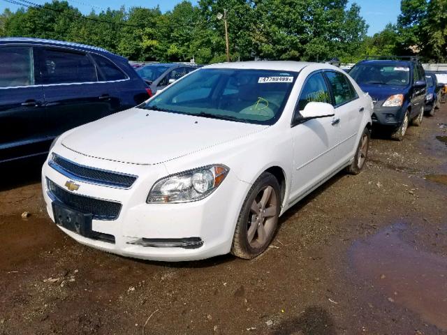 1G1ZC5EU0CF105509 - 2012 CHEVROLET MALIBU 1LT WHITE photo 2