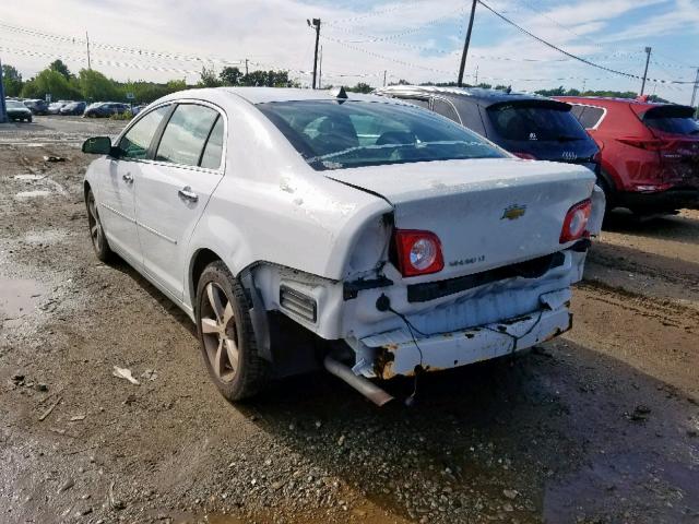 1G1ZC5EU0CF105509 - 2012 CHEVROLET MALIBU 1LT WHITE photo 3