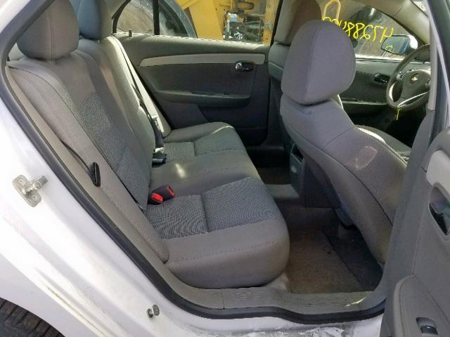 1G1ZC5EU0CF105509 - 2012 CHEVROLET MALIBU 1LT WHITE photo 6