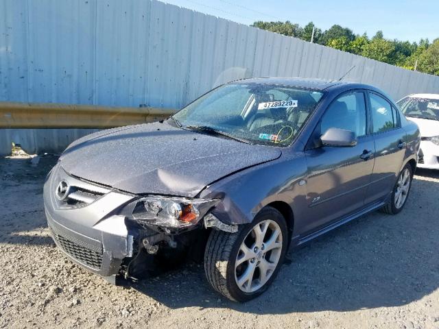 JM1BK323071696312 - 2007 MAZDA 3 S GRAY photo 2