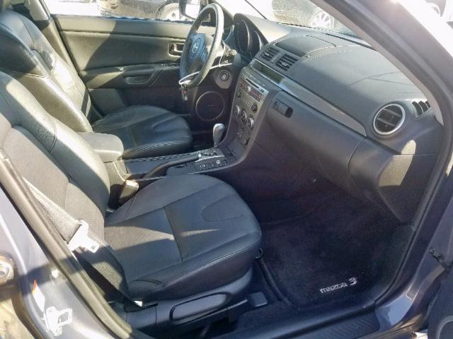 JM1BK323071696312 - 2007 MAZDA 3 S GRAY photo 5