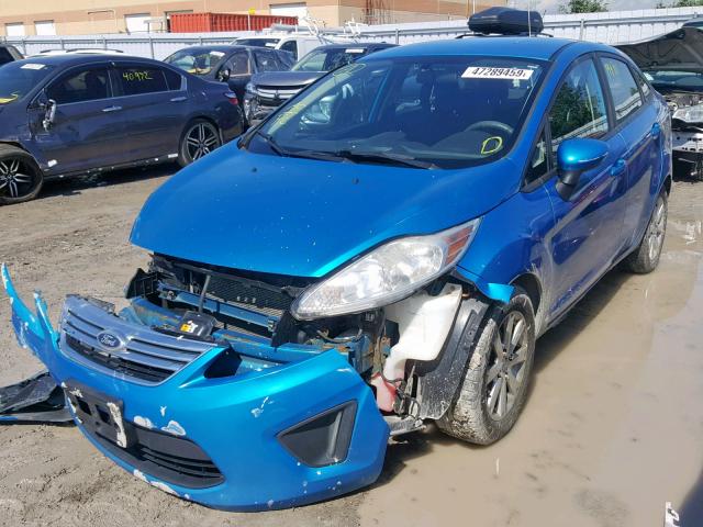 3FADP4BJ6DM110148 - 2013 FORD FIESTA SE BLUE photo 2