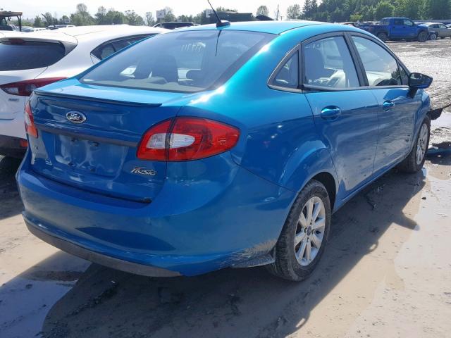 3FADP4BJ6DM110148 - 2013 FORD FIESTA SE BLUE photo 4