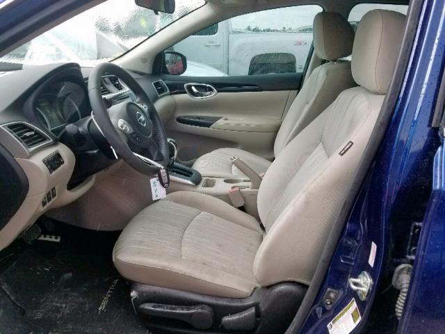 3N1AB7AP1HY317471 - 2017 NISSAN SENTRA S BLUE photo 5