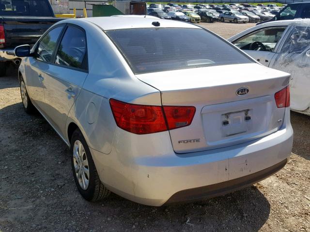 KNAFU4A24A5062816 - 2010 KIA FORTE EX SILVER photo 3