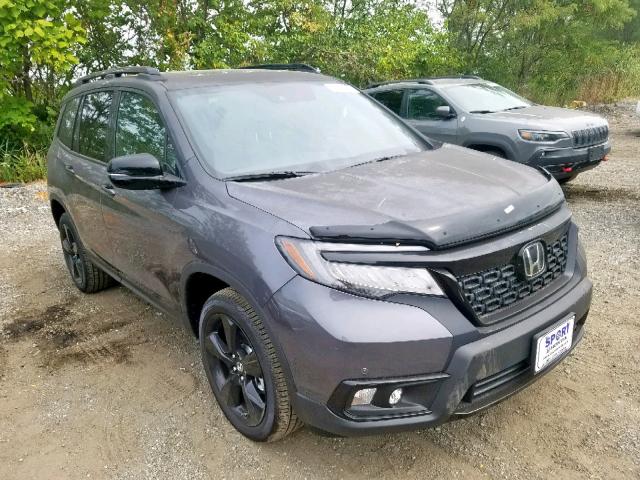 5FNYF8H0XKB004565 - 2019 HONDA PASSPORT E GRAY photo 1