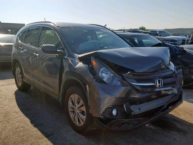 2HKRM3H75EH501393 - 2014 HONDA CR-V EXL GRAY photo 1