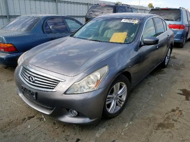 JN1CV6AP6BM501910 - 2011 INFINITI G37 BASE GRAY photo 2