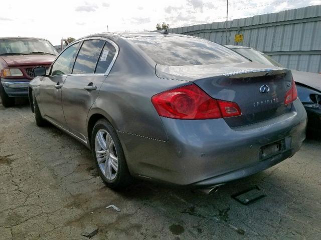 JN1CV6AP6BM501910 - 2011 INFINITI G37 BASE GRAY photo 3