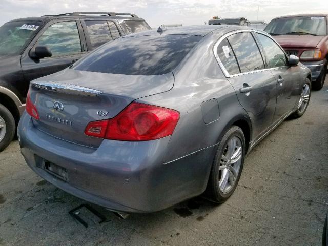 JN1CV6AP6BM501910 - 2011 INFINITI G37 BASE GRAY photo 4