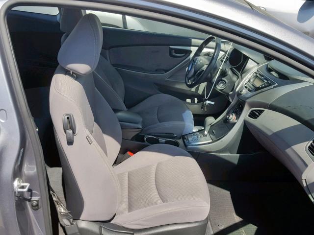 KMHDH6AE7DU014575 - 2013 HYUNDAI ELANTRA CO SILVER photo 5