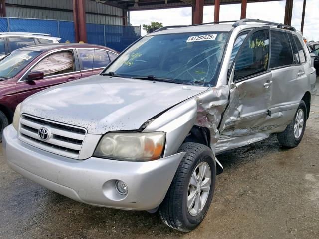 JTEGD21A070163730 - 2007 TOYOTA HIGHLANDER SILVER photo 2