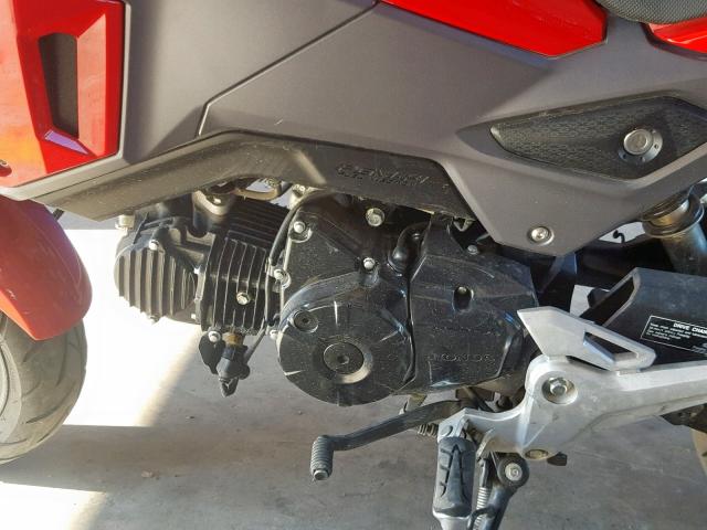 MLHJC7553J5001329 - 2018 HONDA GROM 125 RED photo 7