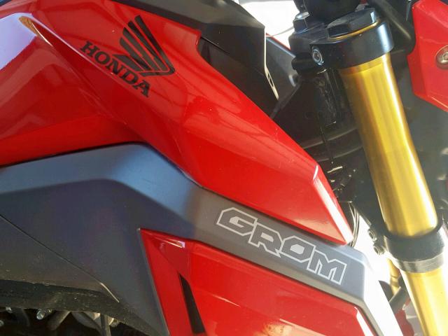 MLHJC7553J5001329 - 2018 HONDA GROM 125 RED photo 9