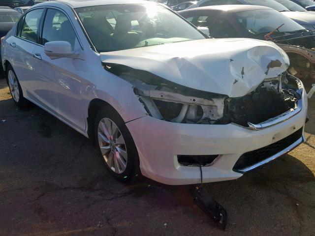 1HGCR3F84DA015197 - 2013 HONDA ACCORD EXL WHITE photo 1