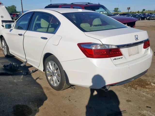 1HGCR3F84DA015197 - 2013 HONDA ACCORD EXL WHITE photo 3