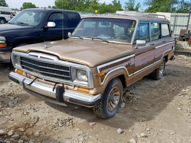 1JCNJ15U8GT048485 - 1986 JEEP GRAND WAGO BROWN photo 2