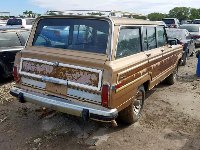 1JCNJ15U8GT048485 - 1986 JEEP GRAND WAGO BROWN photo 4