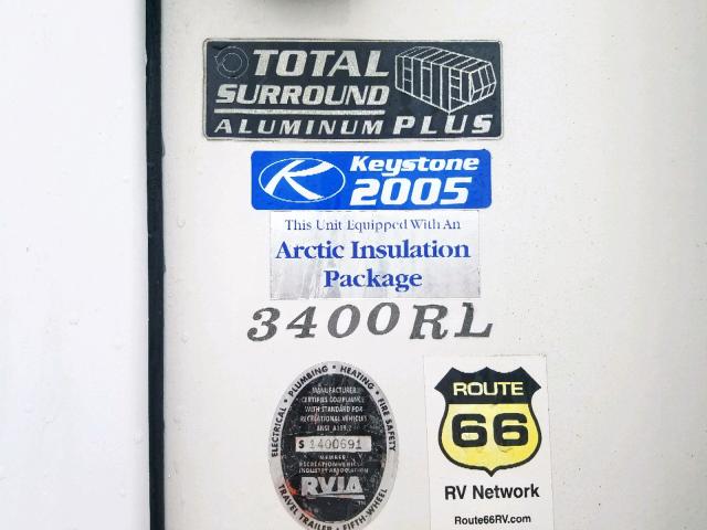 4YDF340225D512009 - 2005 KEYSTONE MONTANA WHITE photo 8