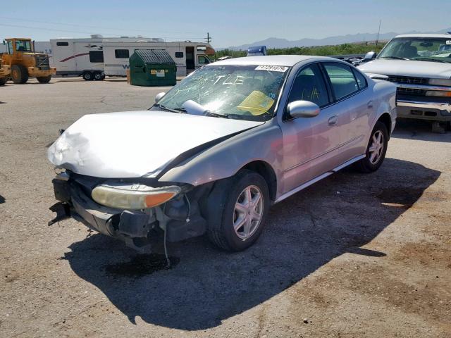 1G3NL52F12C156139 - 2002 OLDSMOBILE ALERO GL SILVER photo 2