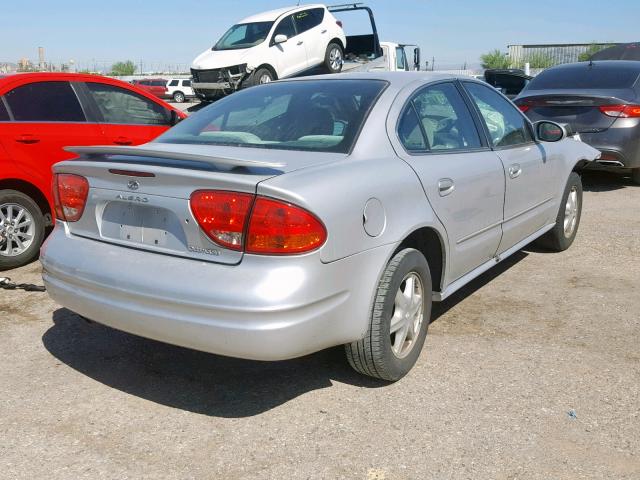 1G3NL52F12C156139 - 2002 OLDSMOBILE ALERO GL SILVER photo 4