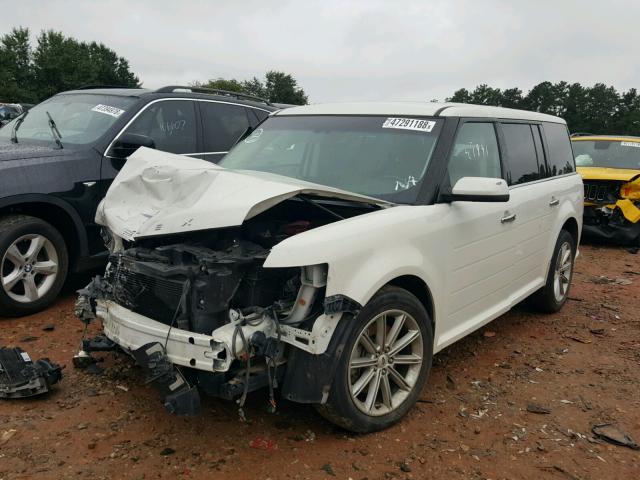 2FMGK5D8XDBD23994 - 2013 FORD FLEX LIMIT WHITE photo 2