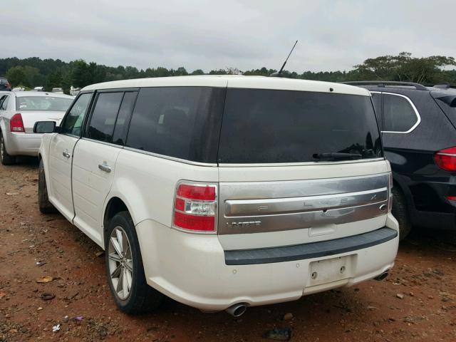 2FMGK5D8XDBD23994 - 2013 FORD FLEX LIMIT WHITE photo 3