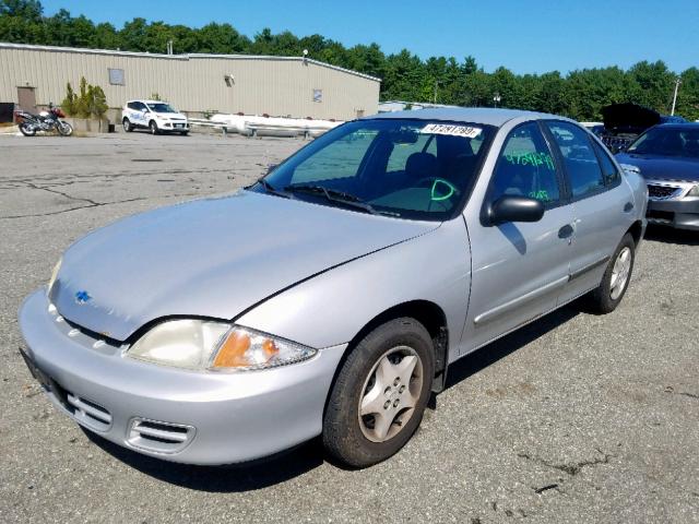 1G1JC524227264025 - 2002 CHEVROLET CAVALIER B SILVER photo 2