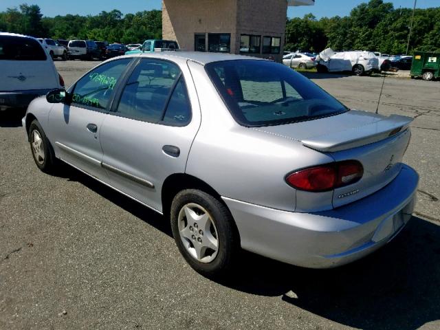 1G1JC524227264025 - 2002 CHEVROLET CAVALIER B SILVER photo 3