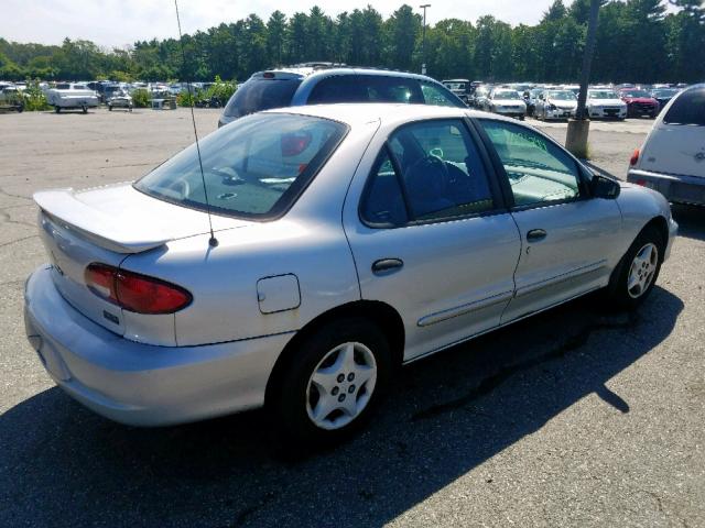 1G1JC524227264025 - 2002 CHEVROLET CAVALIER B SILVER photo 4