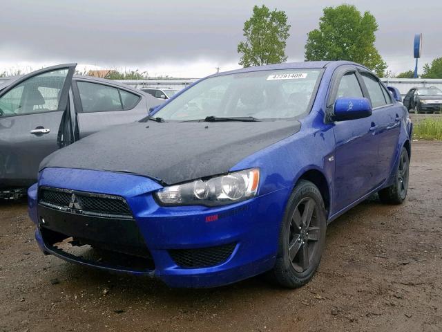 JA3AU26UX8U037087 - 2008 MITSUBISHI LANCER ES BLUE photo 2