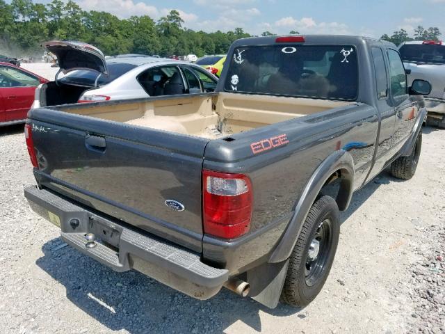 1FTYR14UX4PA73711 - 2004 FORD RANGER SUP GRAY photo 4
