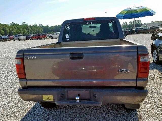 1FTYR14UX4PA73711 - 2004 FORD RANGER SUP GRAY photo 6