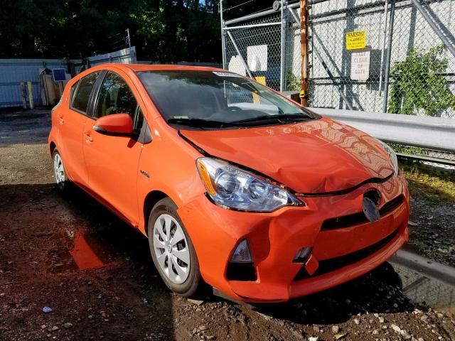 JTDKDTB3XC1007669 - 2012 TOYOTA PRIUS C ORANGE photo 1