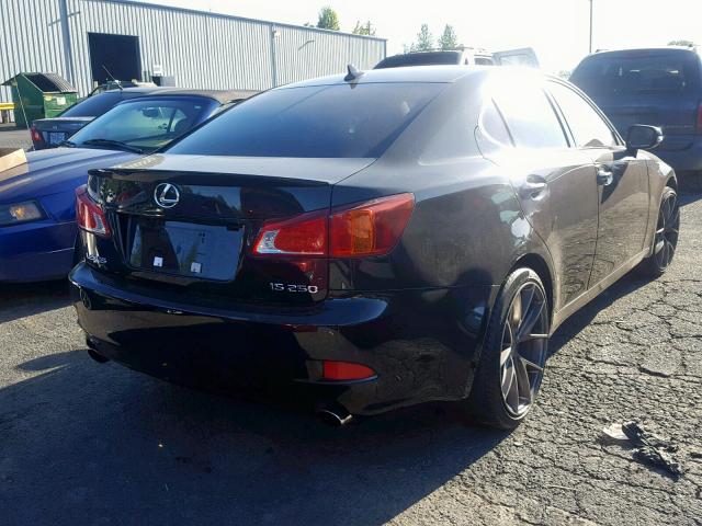 JTHBK262392093393 - 2009 LEXUS IS 250 BLACK photo 4