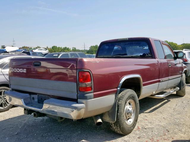 1B7KC23601J274368 - 2001 DODGE RAM 2500 MAROON photo 4