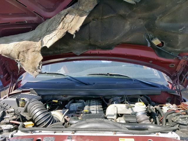 1B7KC23601J274368 - 2001 DODGE RAM 2500 MAROON photo 7