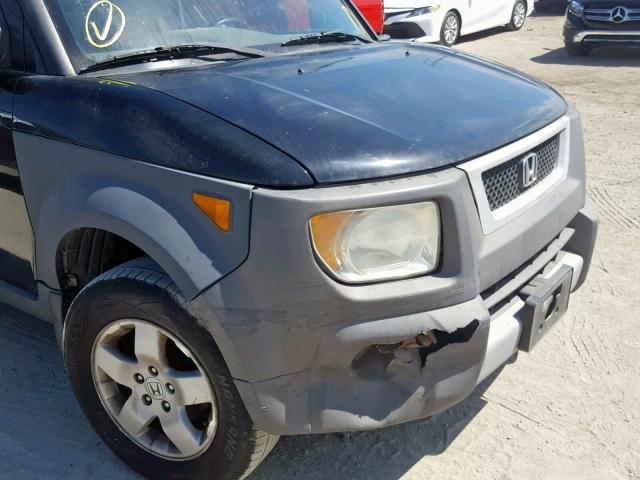 5J6YH28614L005433 - 2004 HONDA ELEMENT EX BLACK photo 9