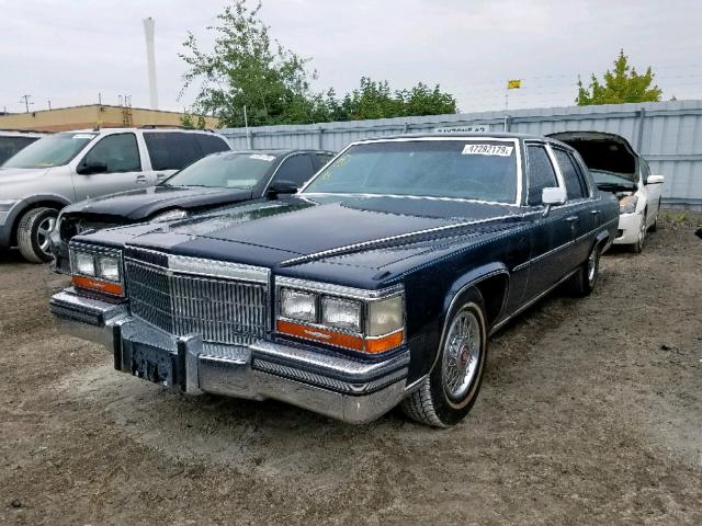 1G6DW51Y4KR709484 - 1989 CADILLAC BROUGHAM BLUE photo 2