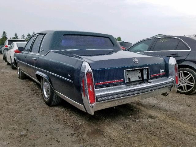 1G6DW51Y4KR709484 - 1989 CADILLAC BROUGHAM BLUE photo 3