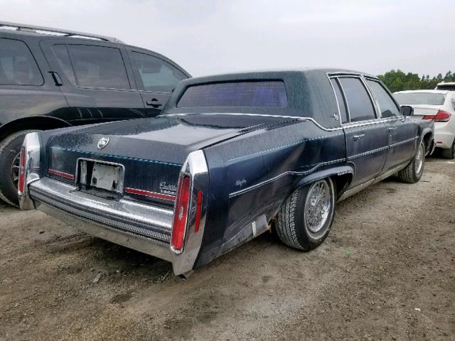 1G6DW51Y4KR709484 - 1989 CADILLAC BROUGHAM BLUE photo 4