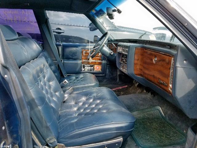 1G6DW51Y4KR709484 - 1989 CADILLAC BROUGHAM BLUE photo 5