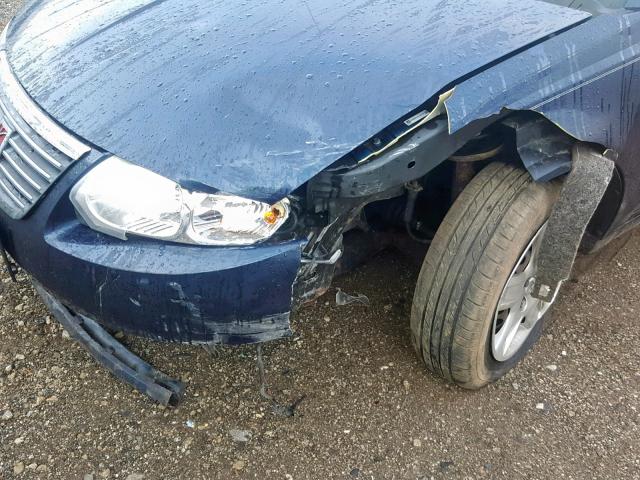 1G8AJ55F47Z196780 - 2007 SATURN ION LEVEL BLUE photo 9