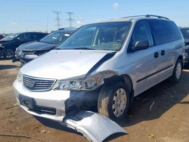 2HKRL18581H564326 - 2001 HONDA ODYSSEY LX SILVER photo 2