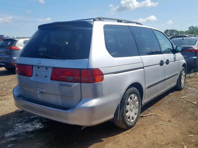 2HKRL18581H564326 - 2001 HONDA ODYSSEY LX SILVER photo 4